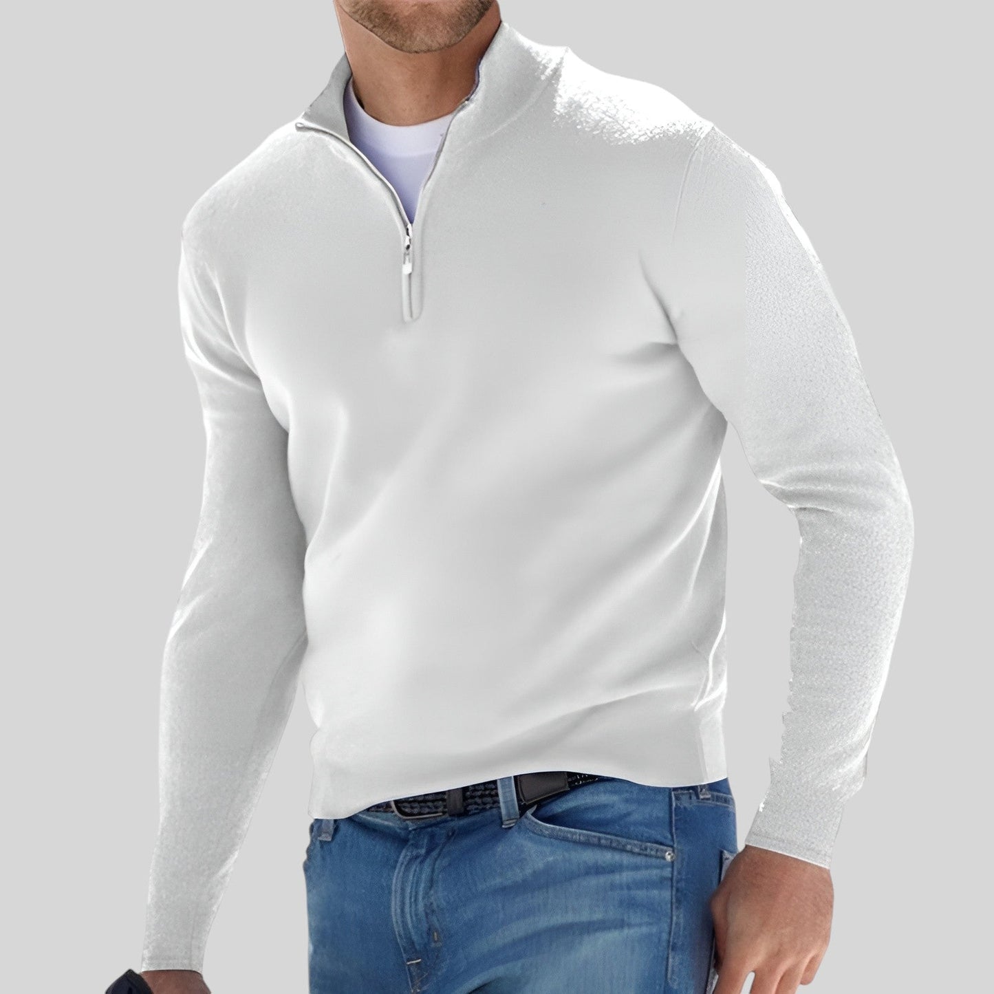 Dominic - Warmer Pullover mit Reißverschluss