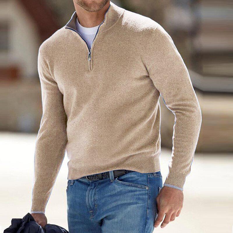 Dominic - Warmer Pullover mit Reißverschluss