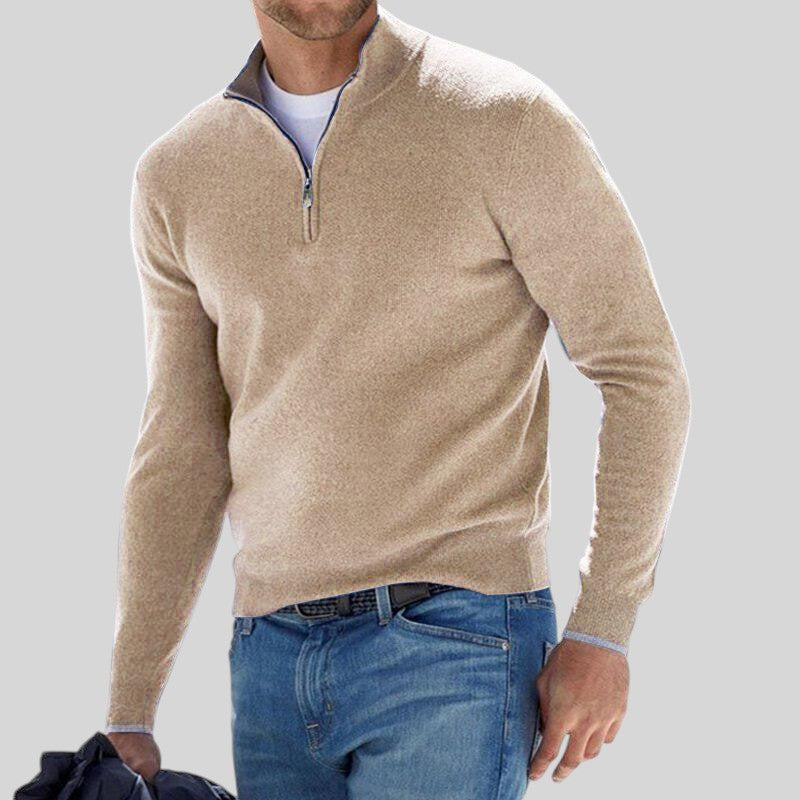 Dominic - Warmer Pullover mit Reißverschluss