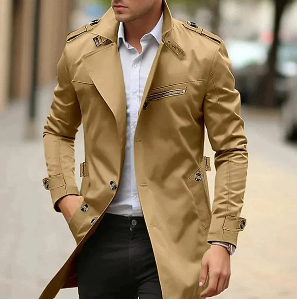 Roberto | Eleganter Trenchcoat für Herren