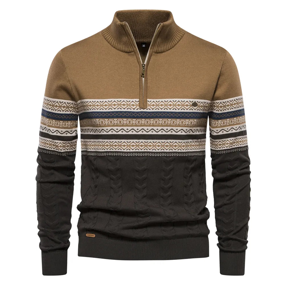 Rudy - Hochwertiger Pullover mit Retro-Muster