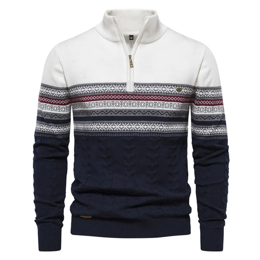 Rudy - Hochwertiger Pullover mit Retro-Muster